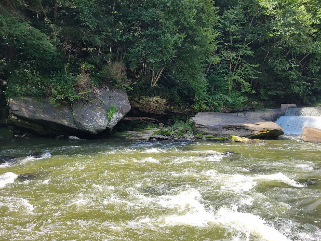 Slippery Rock Creek running through the gorge